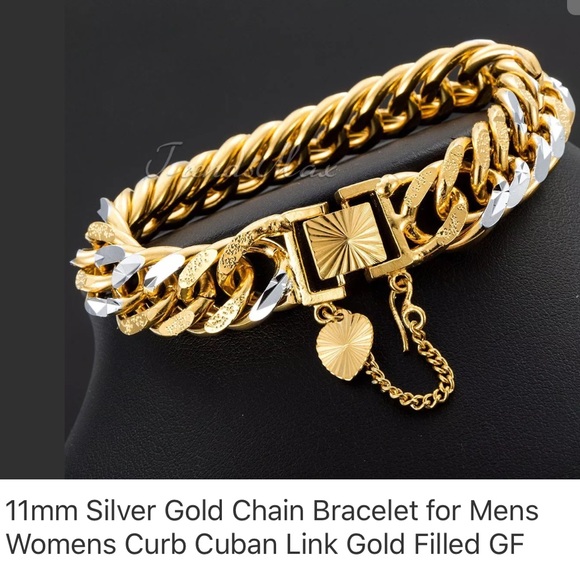 Brand New Cuban link gold filled men's bracelet - Picture 5 of 8